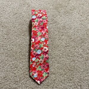 Original Penguin Red Floral Tie